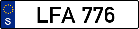 Trailer License Plate